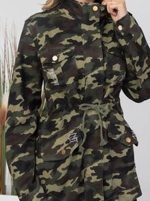 Women Coats - 墨綠色 - 查看 4