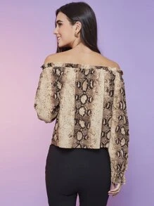 Women Blouses - 杏色 - 查看 5