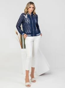 Women Jackets - Màu xanh lam - Xem 6