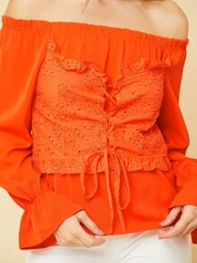 Women Blouses - trái cam - Xem 4