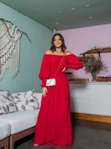 Women Dresses - 紅色 - 查看 1