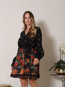 Women Dresses - 黑色 - 查看 3