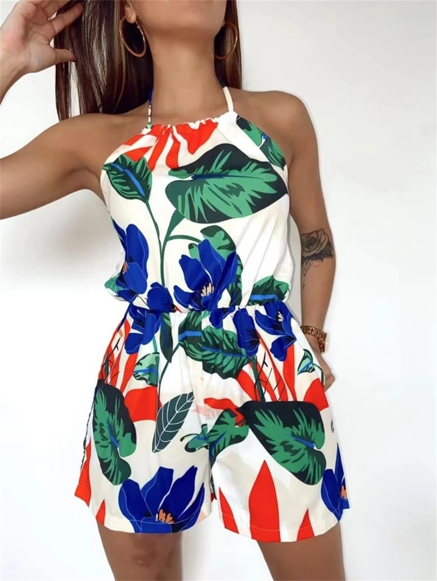 Women Jumpsuits - Màu xanh lam - Xem 1