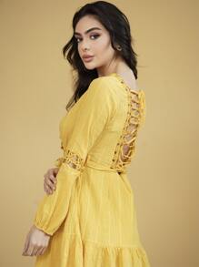 Women Dresses - 黃色 - 查看 7