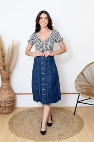 Women Blouses - Đen và trắng - Xem 3