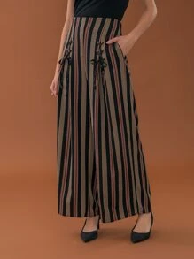 Women Pants - 黑色 - 查看 1
