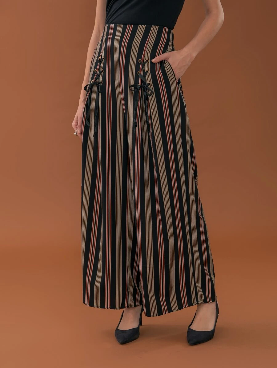 Women Pants - 黑色 - 查看 1
