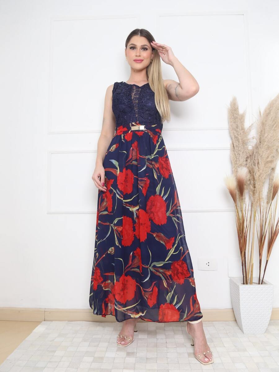 Women Dresses - 藏蓝色 - 查看 1