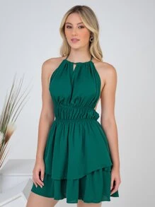 Women Jumpsuits - 墨綠色 - 查看 6