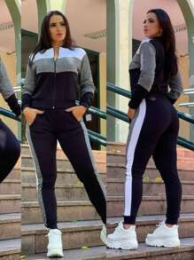Women Two-piece Outfits - 淺灰色 - 查看 2