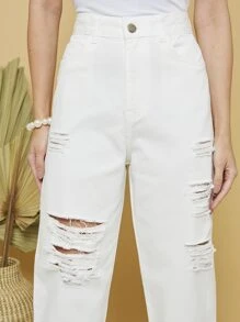 Women Pants - White - View 4