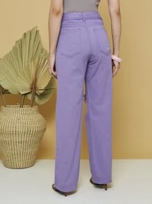 Women Pants - Purple - View 5