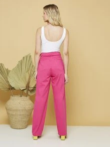 Women Pants - Pink - View 2
