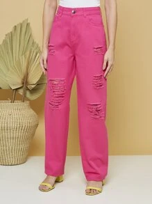 Women Pants - Pink - View 3