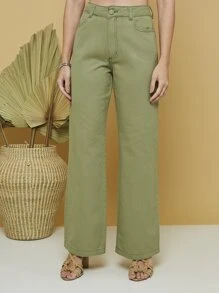 Women Pants - Màu xanh Bạc hà - Xem 4