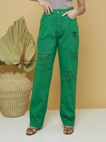 Women Pants - Green - View 3