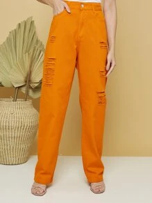 EMILIMODA CALCA EMX8501 - Laranja - Visão 3