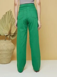 Women Pants - Green - View 5