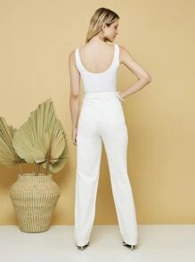 Women Pants - White - View 2
