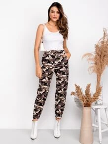 Women Pants - 灰色 - 查看 1