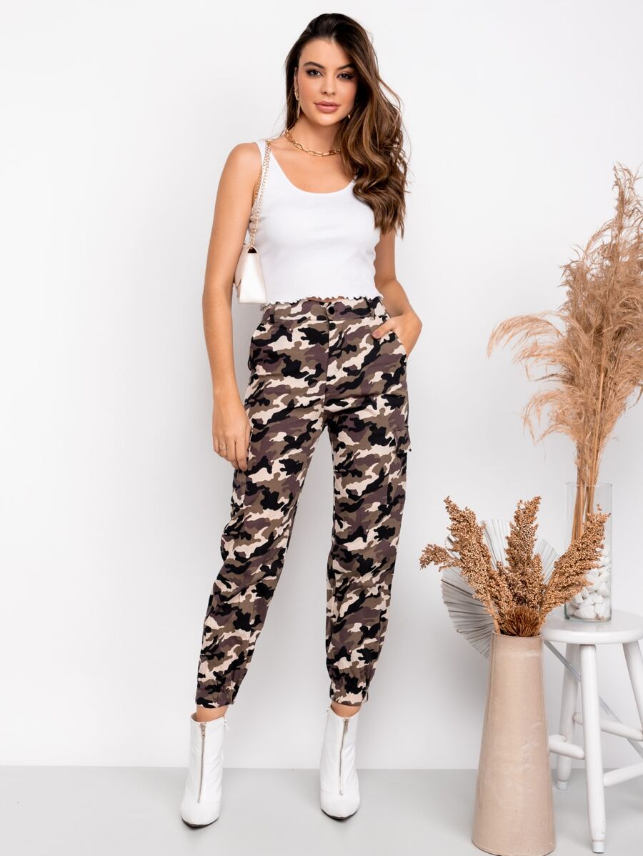 Women Pants - 灰色 - 查看 1