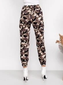 Women Pants - 灰色 - 查看 5