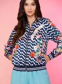 Women Jackets - 藍色 - 查看 5