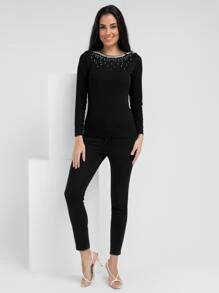 Women T-Shirts - 黑色 - 查看 1