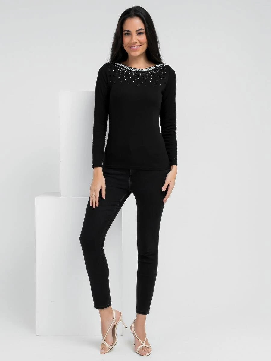 Women T-Shirts - 黑色 - 查看 1