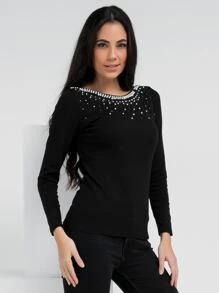 Women T-Shirts - 黑色 - 查看 5