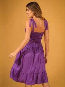 Women Dresses - Purple - View 4