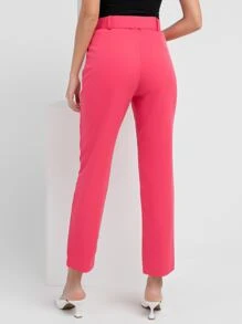 Women Pants - 粉色 - 查看 2