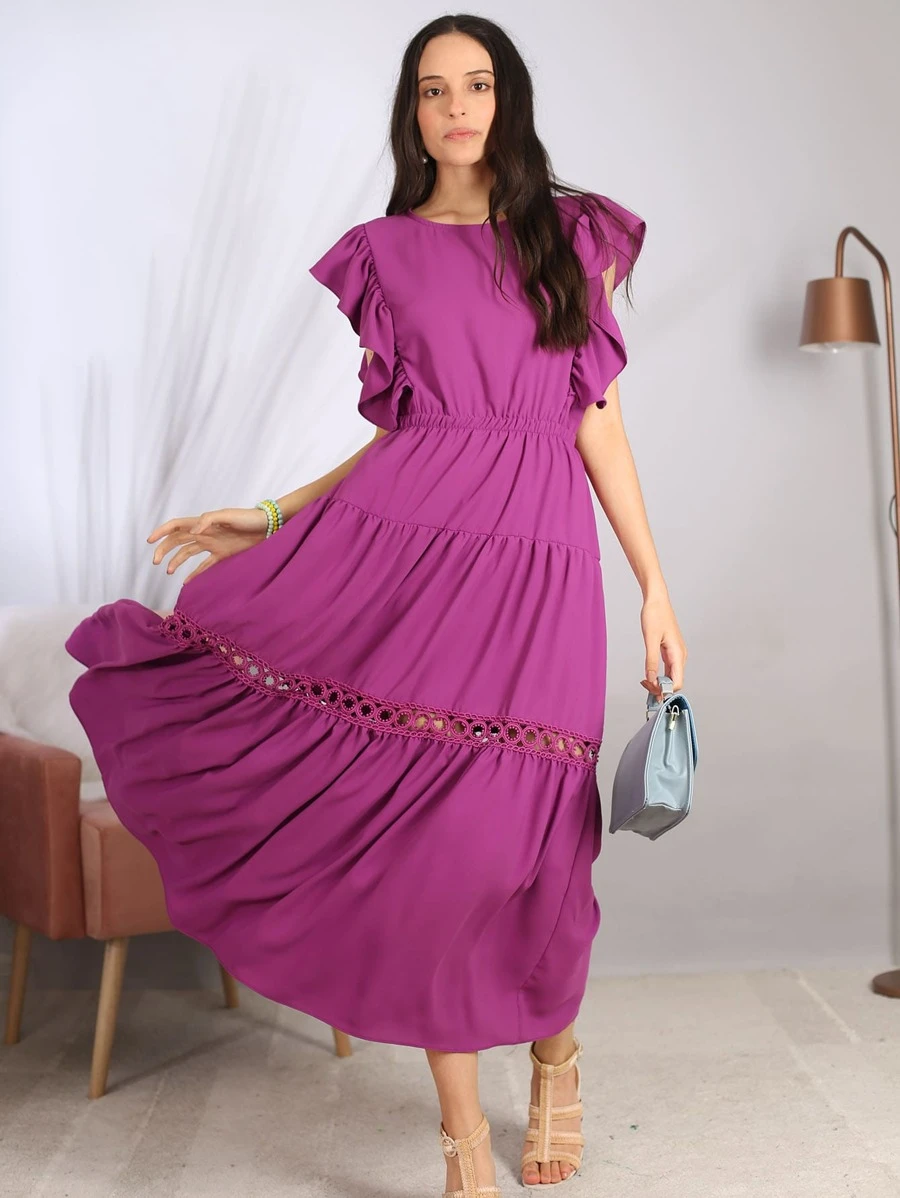 Women Dresses - Violet Purple - View 1