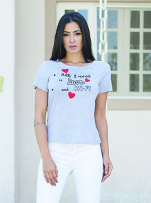 Women T-Shirts - Xám - Xem 4