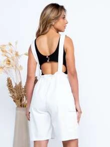 Women Jumpsuits - 白色 - 查看 5