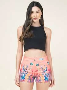 Women Shorts - trái cam - Xem 1