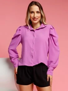 Women Blouses - Màu tím hoa cà - Xem 1