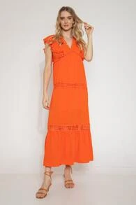 Women Dresses - trái cam - Xem 3