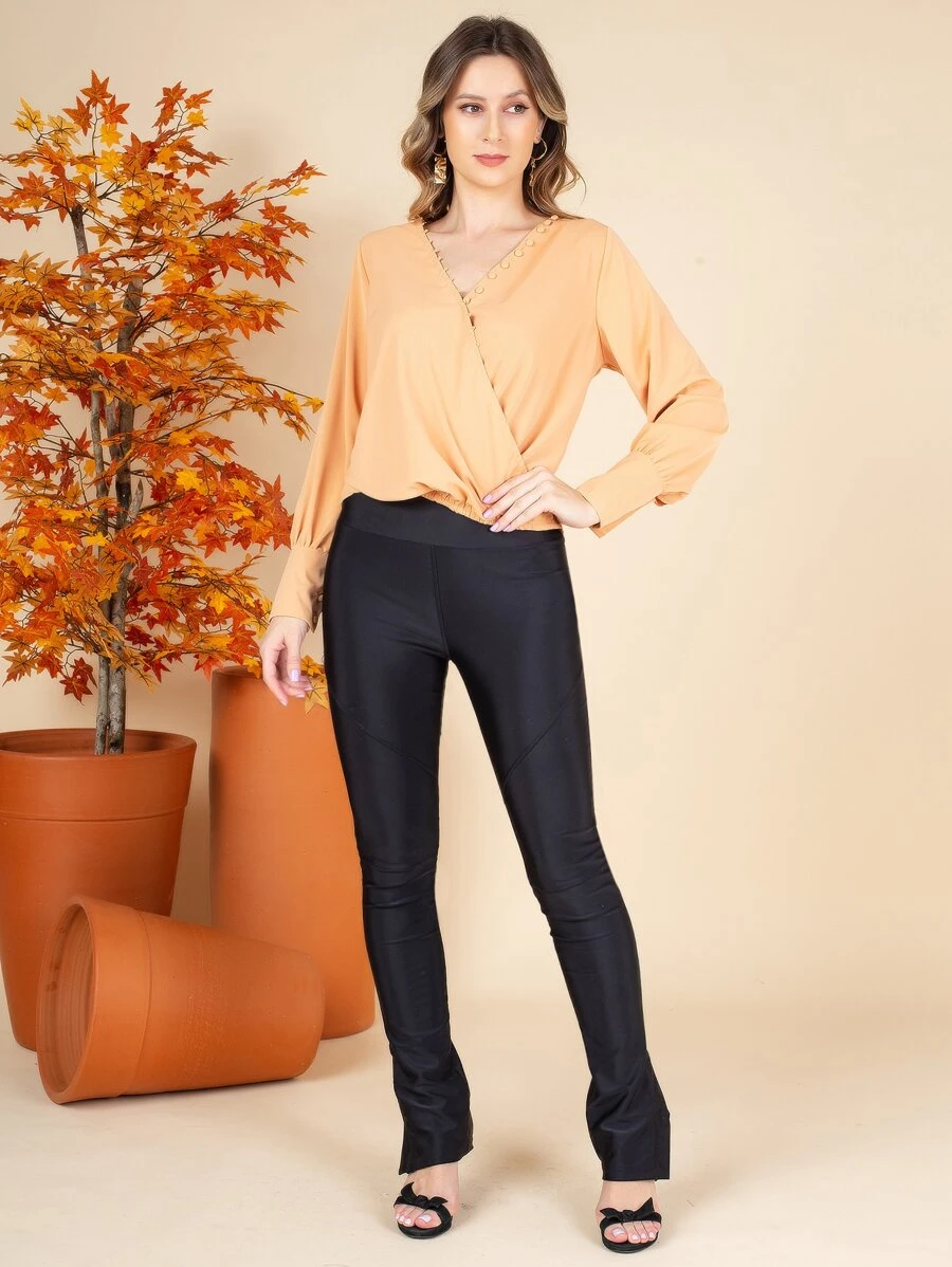 Women Blouses - Màu be - Xem 1