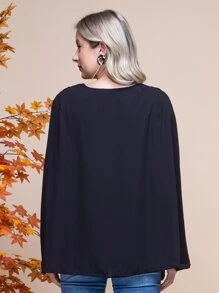 Women Blouses - 黑色 - 查看 5