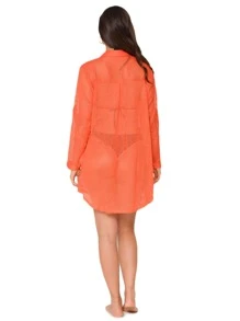 Women Kimonos - 橘色 - 查看 2