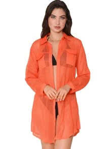 Women Kimonos - 橘色 - 查看 7