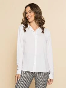 Women Blouses - 白色 - 查看 4