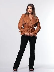 Women Coats - Marrón - Ver 4