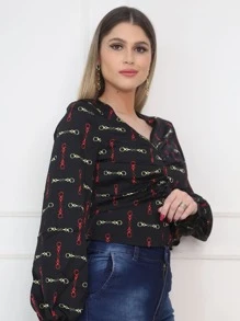 Women Blouses - màu đen - Xem 3