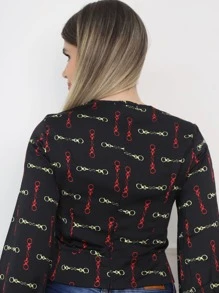 Women Blouses - màu đen - Xem 2