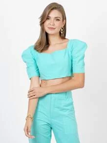 Women Two-piece Outfits - 薄荷藍 - 查看 5