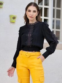 Women Blouses - màu đen - Xem 3