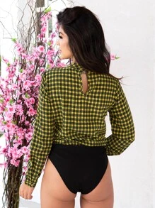 Women Bodysuits - Màu vàng - Xem 2