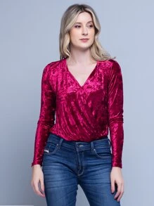 Women Bodysuits - 紅色 - 查看 2
